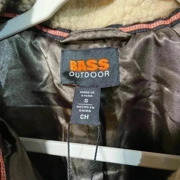 Bass Outdoor Womens Boyfriend Shacket SMALL Brown Plaid Button Up Oversized Cozy - Picture 6 of 9